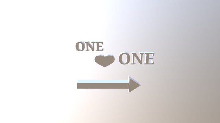 One Heart One Way - Sigma Kappa 3D Model
