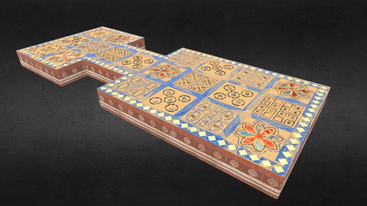 Royal Game of Ur / Game of 20 Squares 3D Model