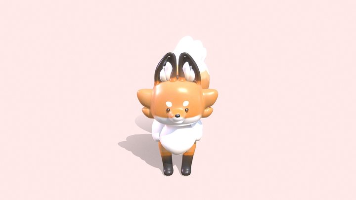 Fox_stand Figure 3D Model