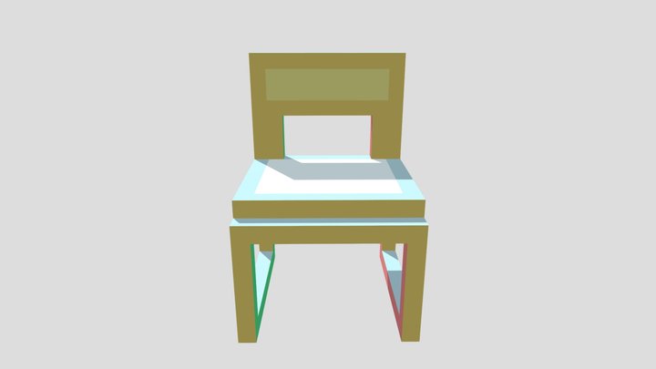 Modern Low Chair 3D Model