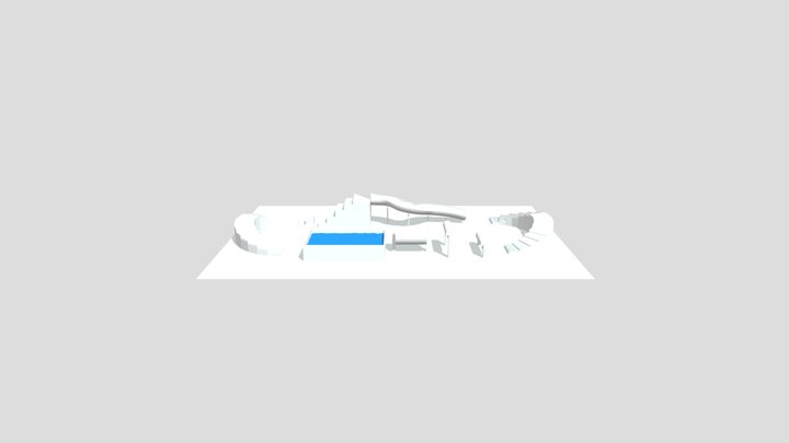 Cube Obstacle Course 3D Model