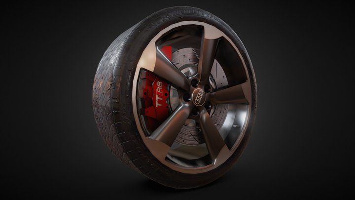 Audi TT Wheel 3D Model