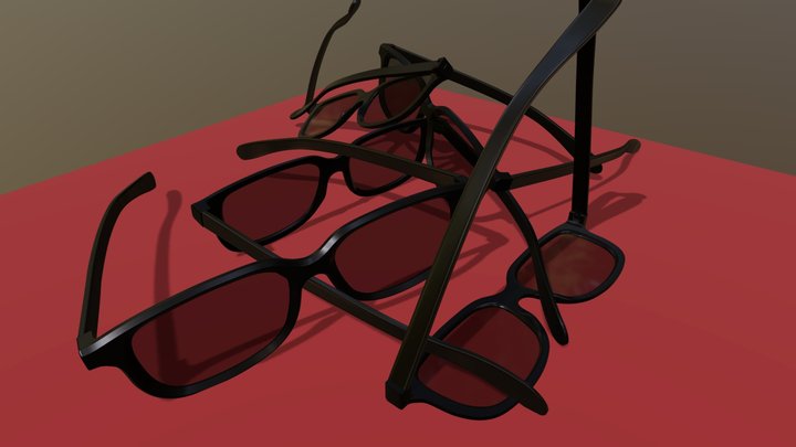 3D Glasses (RealD 3D) 3D Model