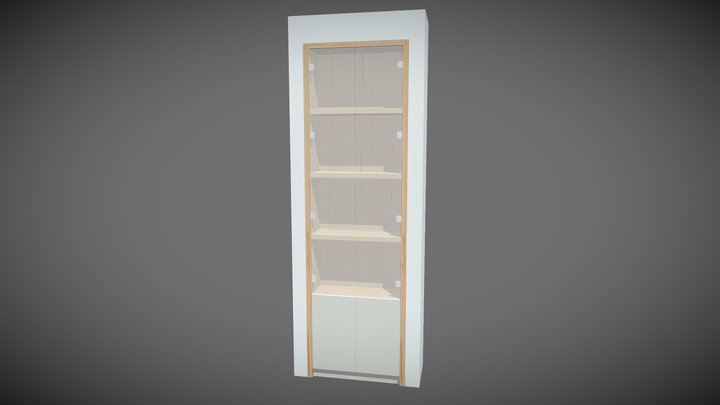 Шкаф на балкон (гостинная) 3D Model
