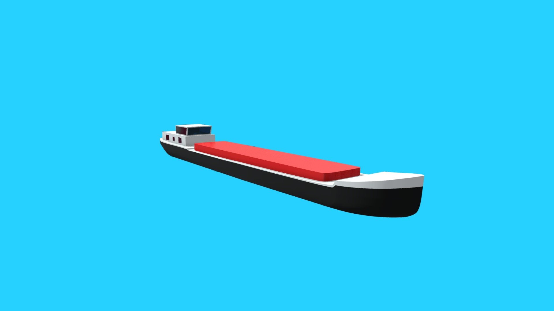 Inland freighter - Download Free 3D model by Nutical3D [ea785f6 ...