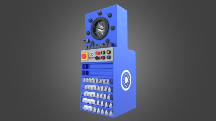 Sardafluid hose crimper machine 3D Model