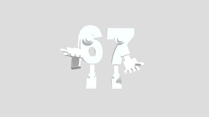 6 7 Steal A Brainrot 3D Model