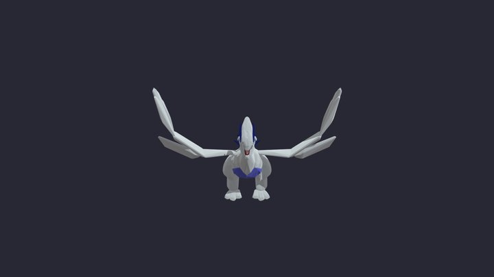 3DS - Pokémon X / Y - #249 Lugia - The Models Resource