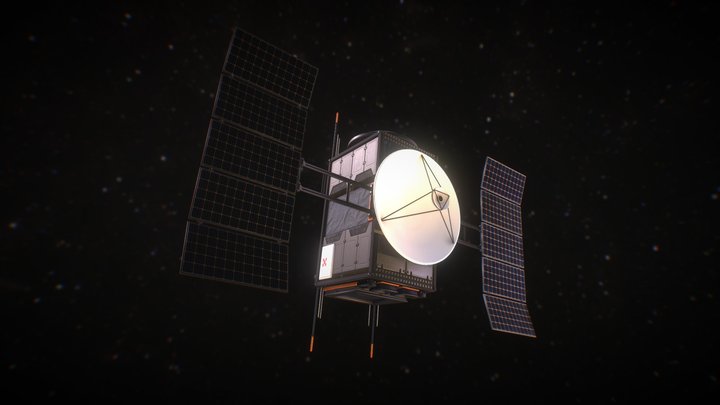 Science Probe Satellite 3D Model