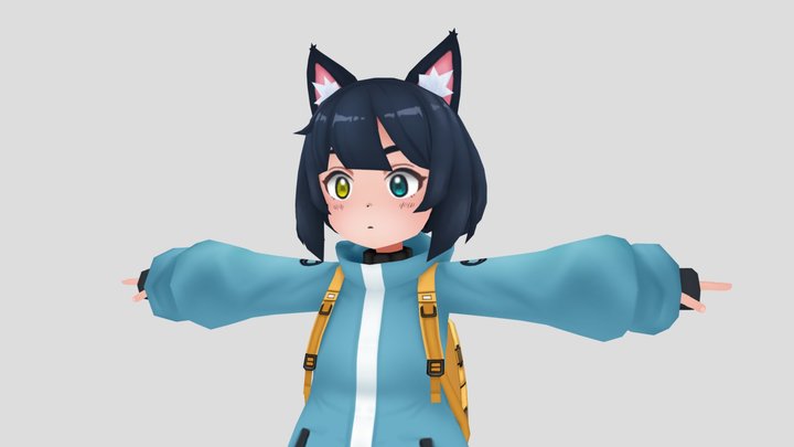 オリジナルキャラクター 3D Model