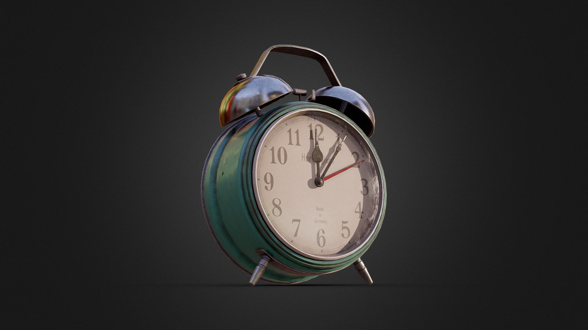Old Alarm Clock (Horror Bedroom) Buy Royalty Free 3D model by Tim H