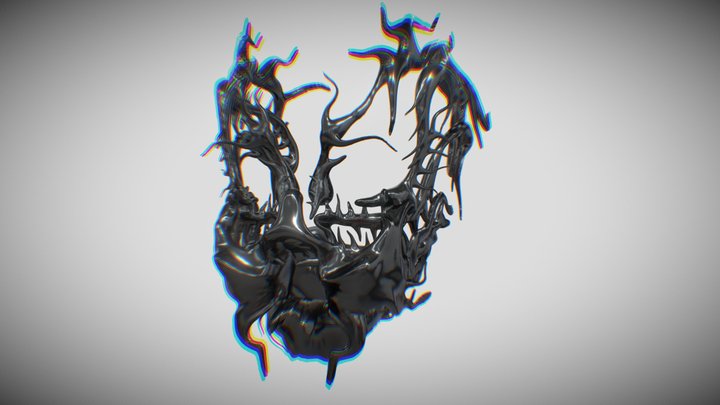 infected chrome mask 3D Model