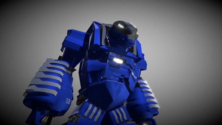 Iron-Man's MK-38 Armour: IGOR (Blender 2.83) 3D Model