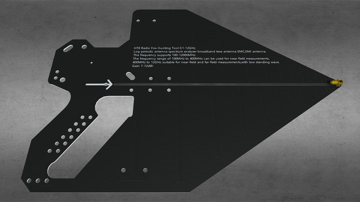 [HAM] HT8 Log Periodic Antenna 3D Model