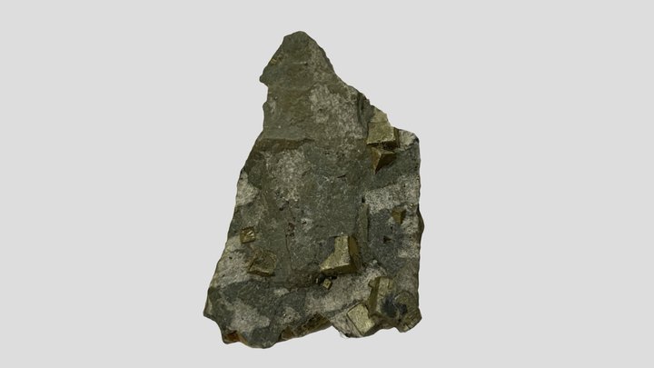 Sandstone with Pyrite 3D Model