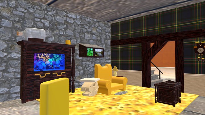 Gravity Falls - Living Room 3D Model