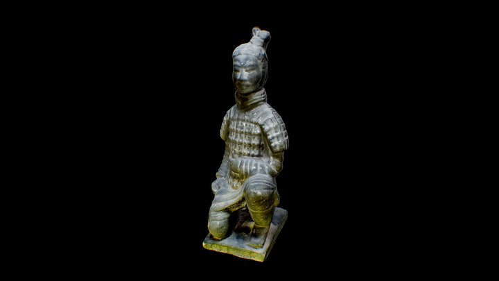 Kneeling Terracotta Warrior 3D Model