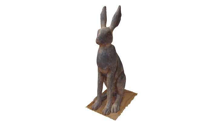Ornamental Garden Rabbit 3D Model