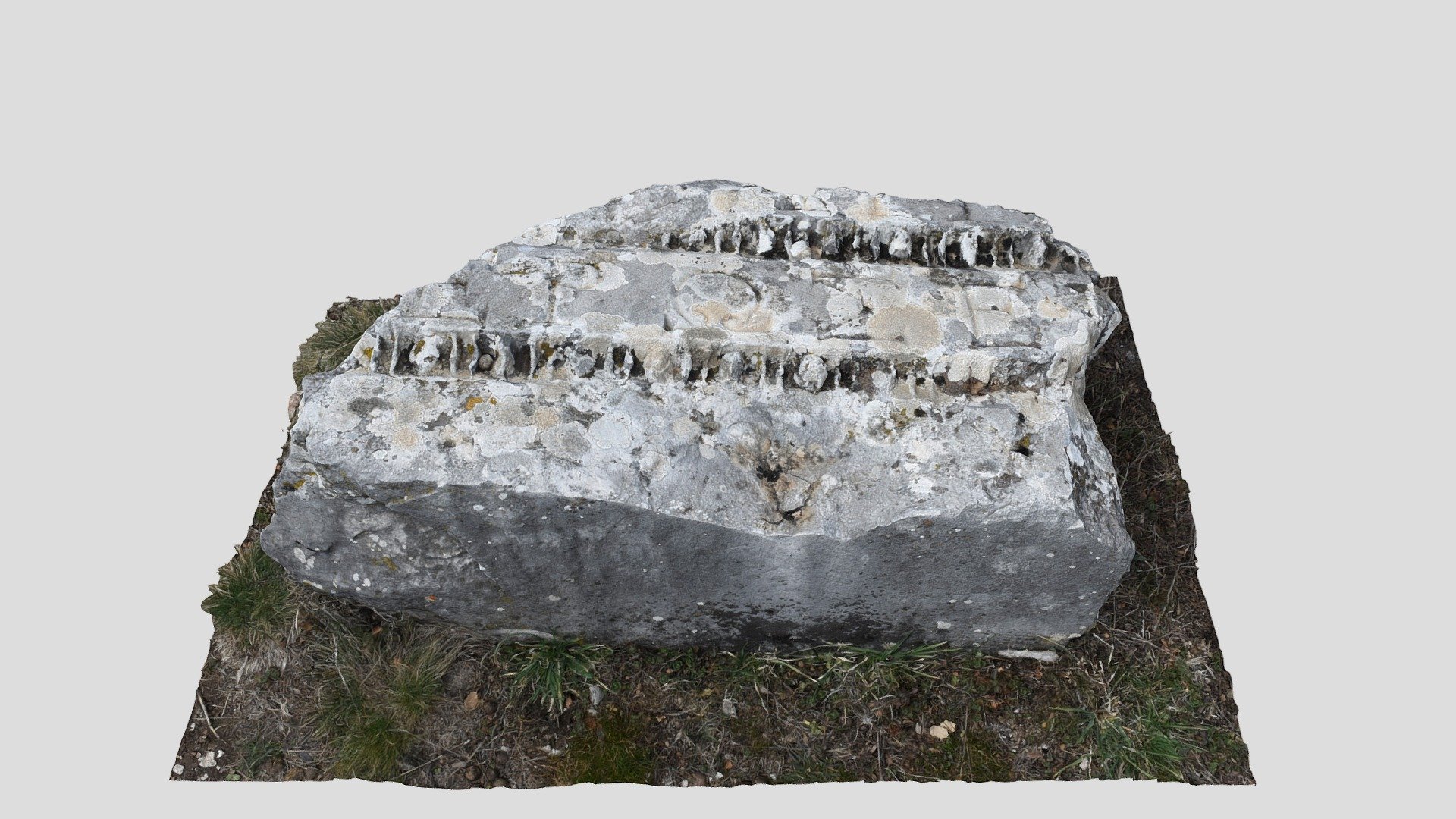 Stone with inscription in Sagalassos, Turkey