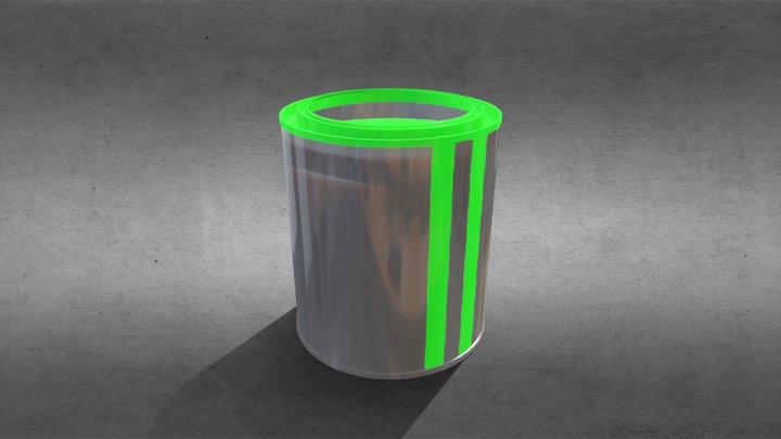 Open paint can 3D Model