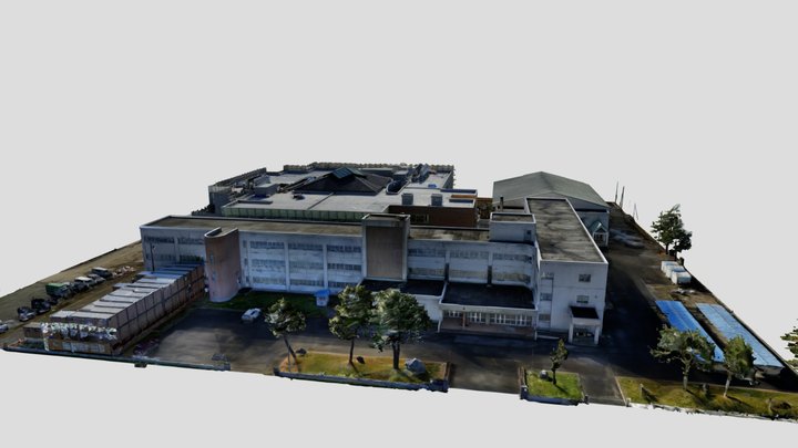 【中富良野町】中富良野中学校・なかふらの学園 3D Model