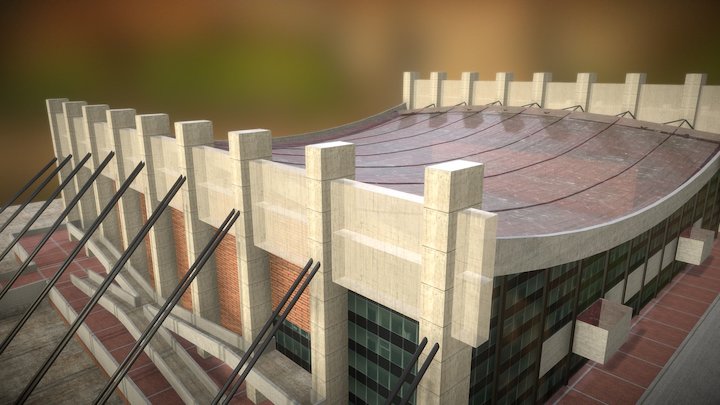 Alberca Olímpica Francisco Márquez 3D Model