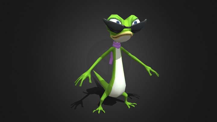 Zack Lizard (Rigged) 3D Model