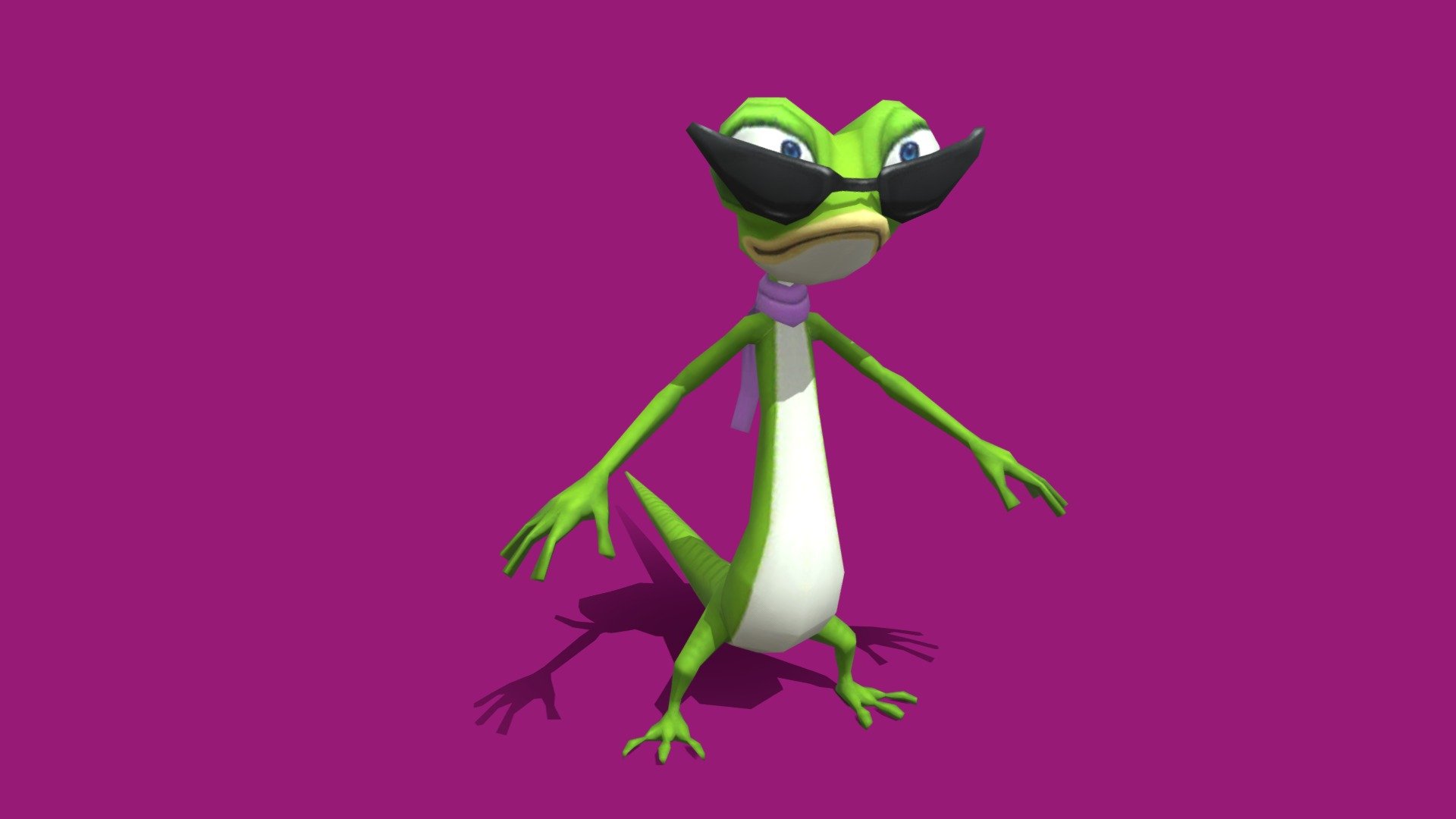Zack Lizard (Rigged) - Download Free 3D model by Poyo20 [ea85cd9 ...