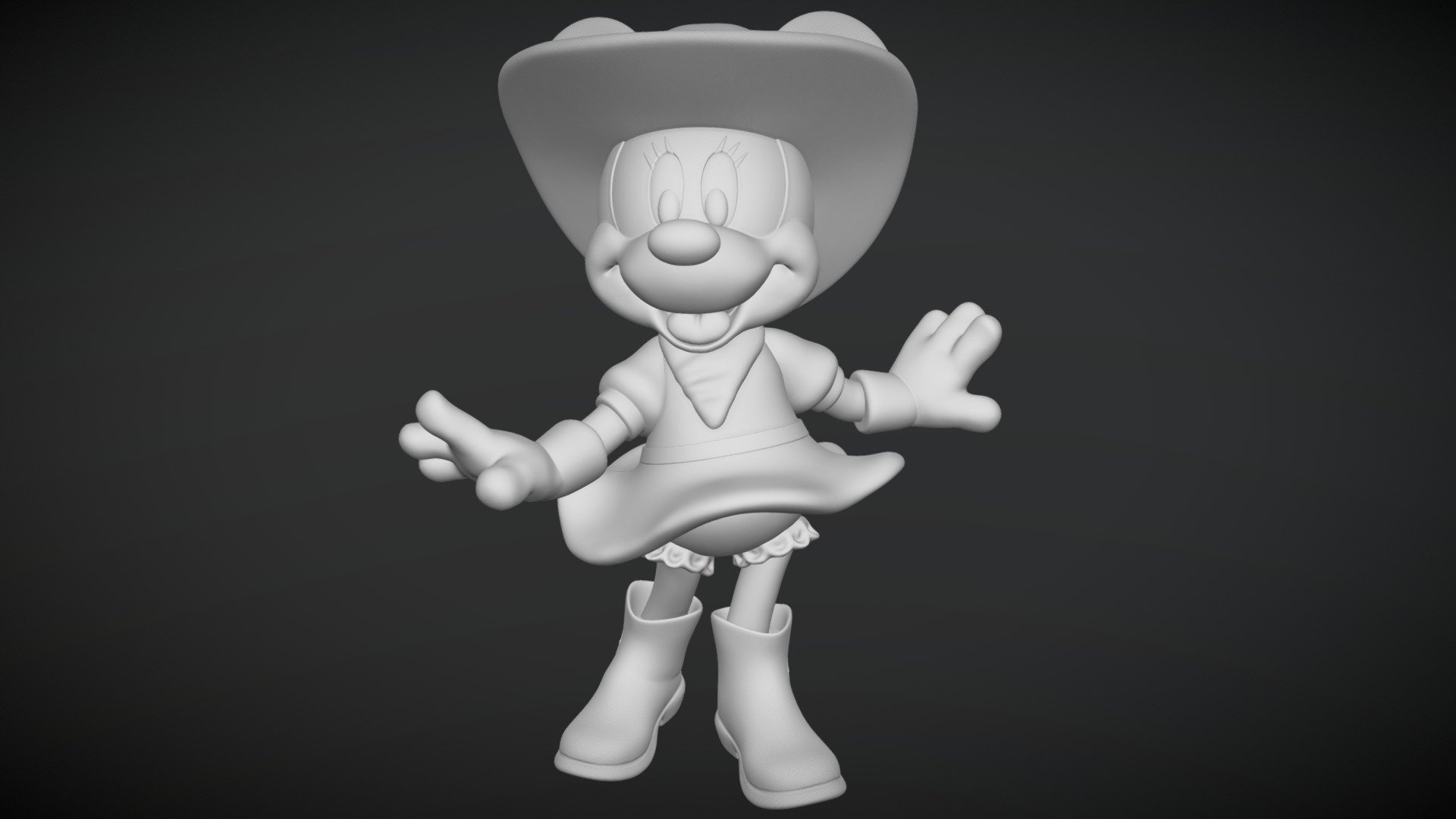 WDCC ミニーマウス フィギュア Cutest Ｌｉ’l Cowgirl Two Gun Mickey Minnie Mouse Cutest Lil Cowgirl by WDCC