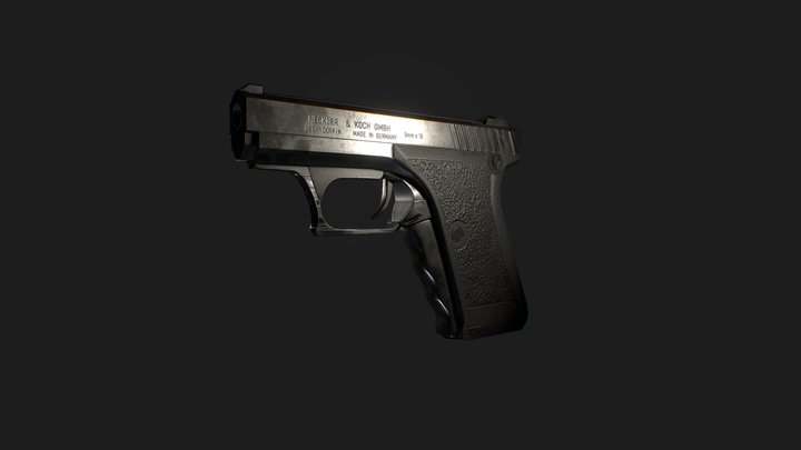 Heckler And Koch P7 3D Model
