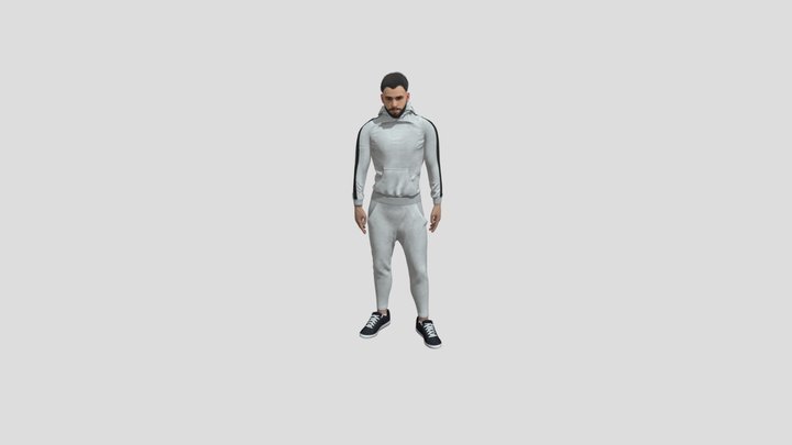 Talking On A Cell Phone 3D Model