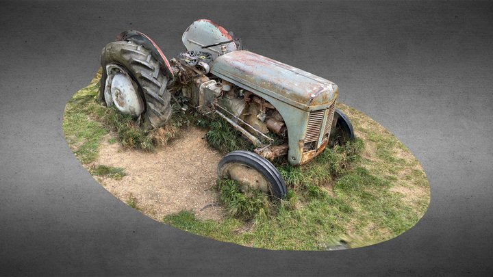 Rusting tractor 3D Model