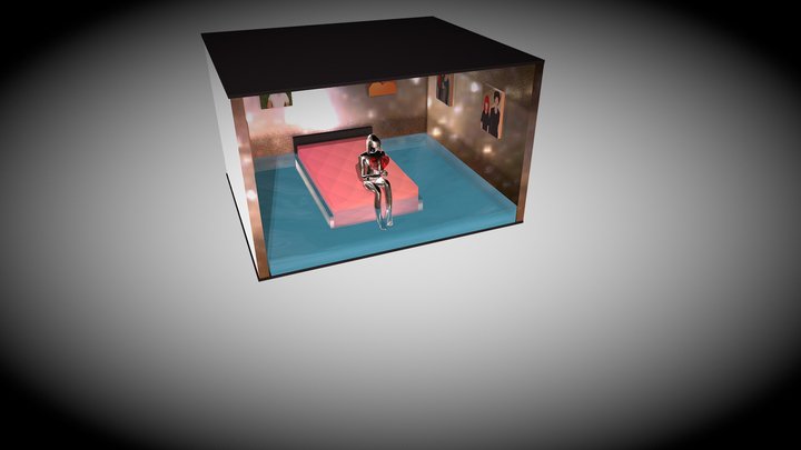 Diorama Broken Heart Scene 3D Model