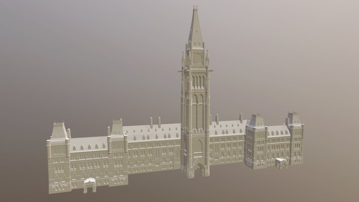 Parlement Ottawa 3D Model