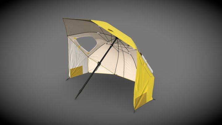 Ground Canopy Umbrella. 3D Model