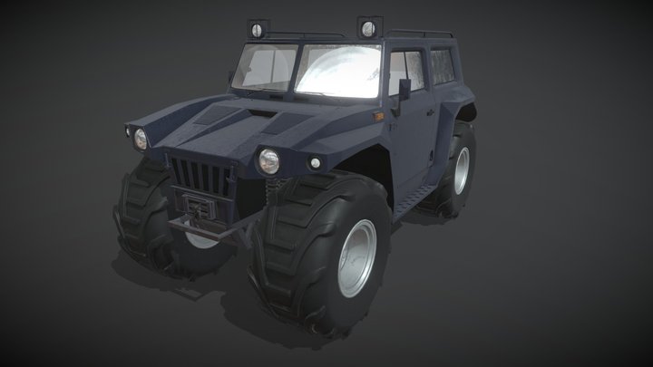 Cross-Country Vehicle 3D Model