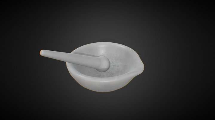 Mortar and pestle 3D Model