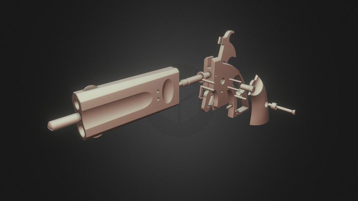 American Arms Double Barrel Derringer 3D Model
