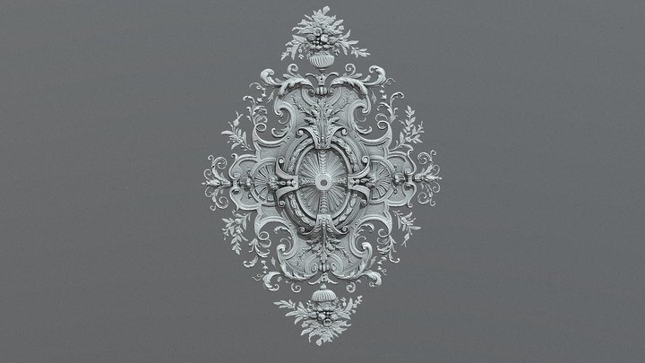 Лепная Розетка  Флоренция Ренессанс 3D Model