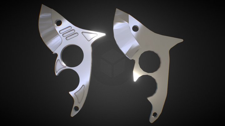 Shark Knife - High and Low poly version 3D Model