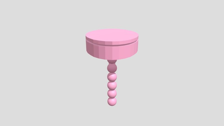 Pink Table 3D Model