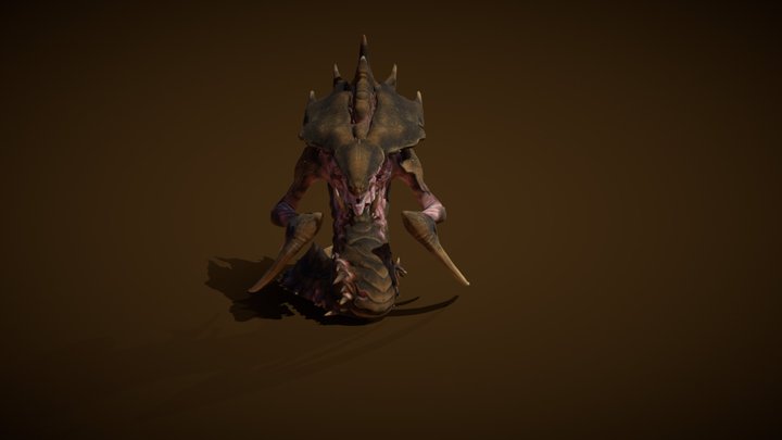 Hydralisk Animation Cycles 3D Model
