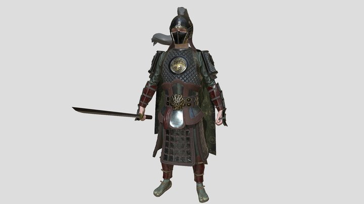 Samurai 3D Model