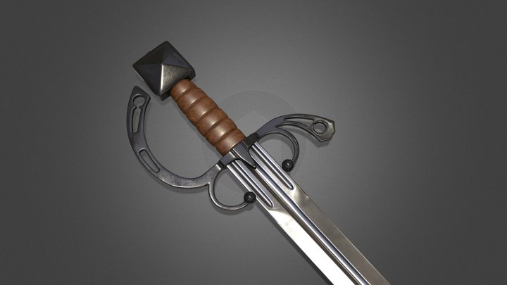 Venetian Infantry Sidesword – Free 3D Model STL