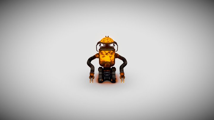 Custom Robot - Lamp 3D Model