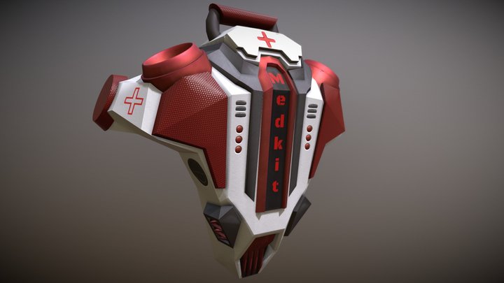 Medkit Backpack 3D Model