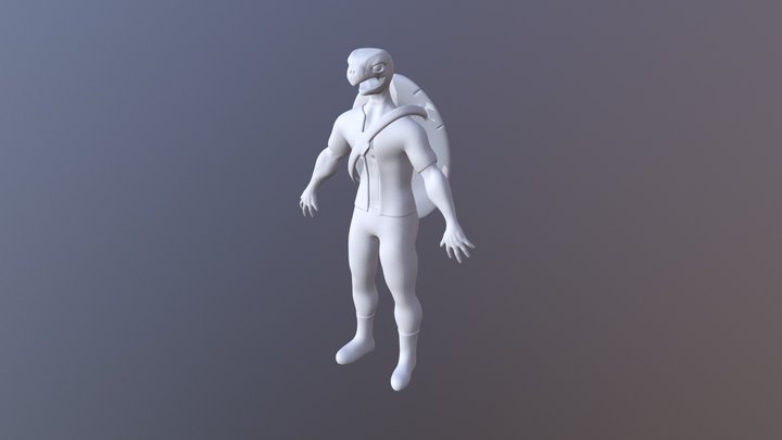 Black Tortoise 3D Model