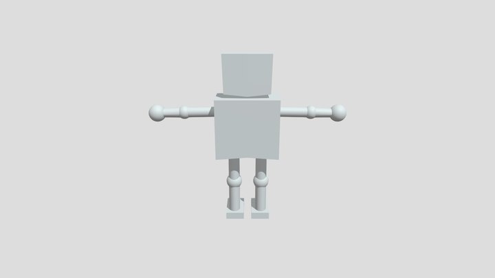 Robot1 R1 Media para videojuegos 3D Model