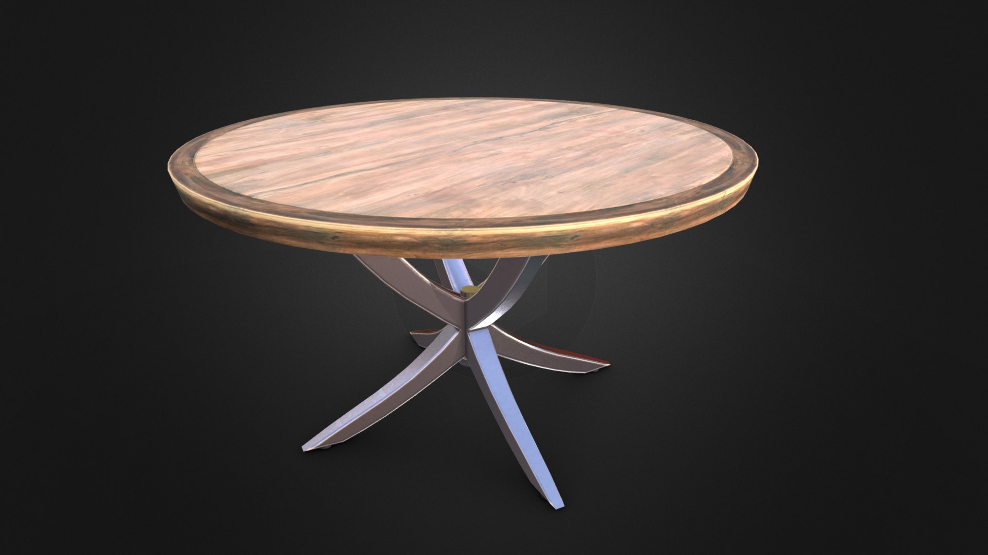3D model Minimal Modern Dining Table - This is a 3D model of the Minimal Modern Dining Table. The 3D model is about a table with a chair.
