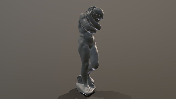study after Rodin, Eve 3D Model